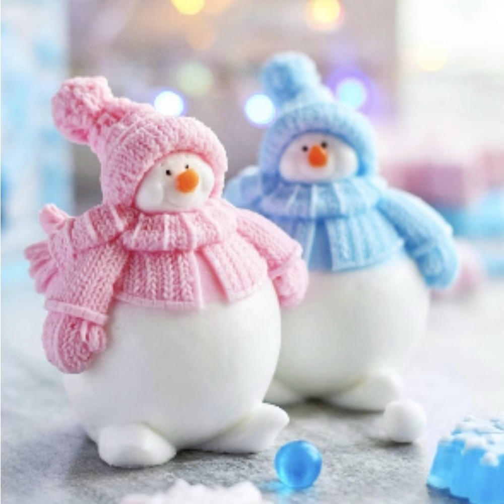 3D Snowman Silicone mold
